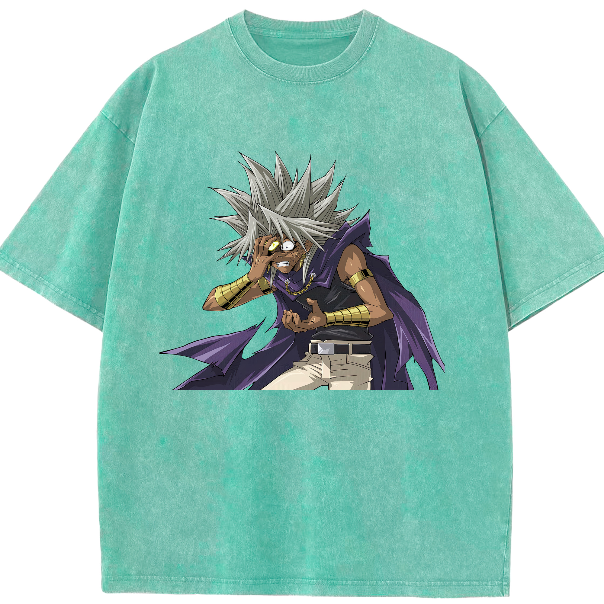 （画像用） 遊☆戯☆王 Yu-Gi-Oh! 綿100% ヴィンテージ風 半袖Tシャツ（フロントプリント）